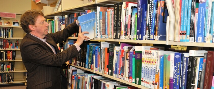 Princess Royal Hospital pictures. Dave Little, Library Service Manager.