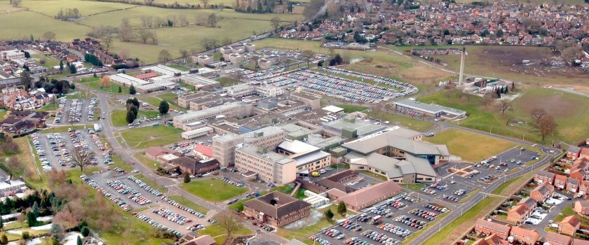 Aerial Photo of Royal Shrewsbury Hospital