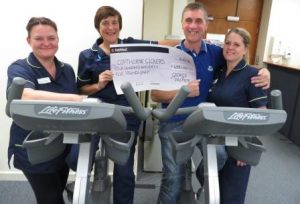 From left, Staff Nurse Hannah Edwards, Sister Sue Collinson, George Palmer and Staff Nurse Tina Blundred.