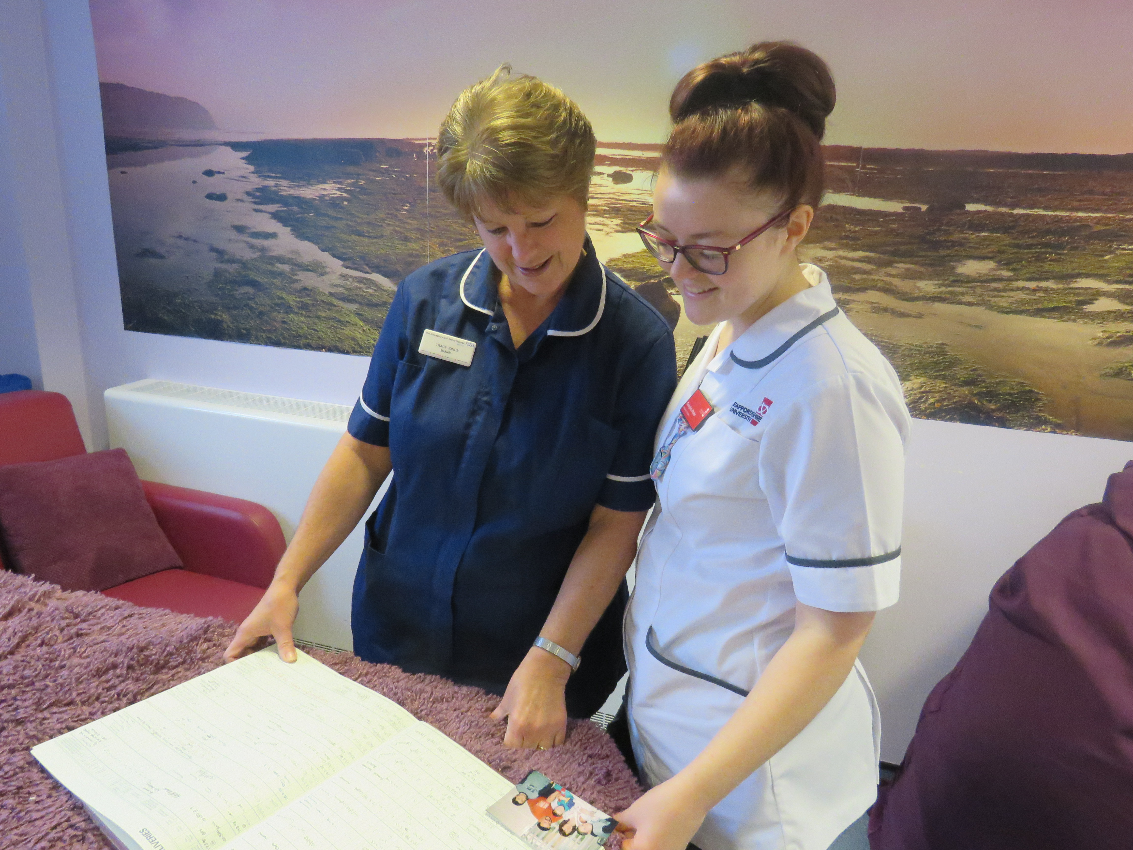 Oh, baby! Midwife is trained by the midwife who delivered her! SaTH