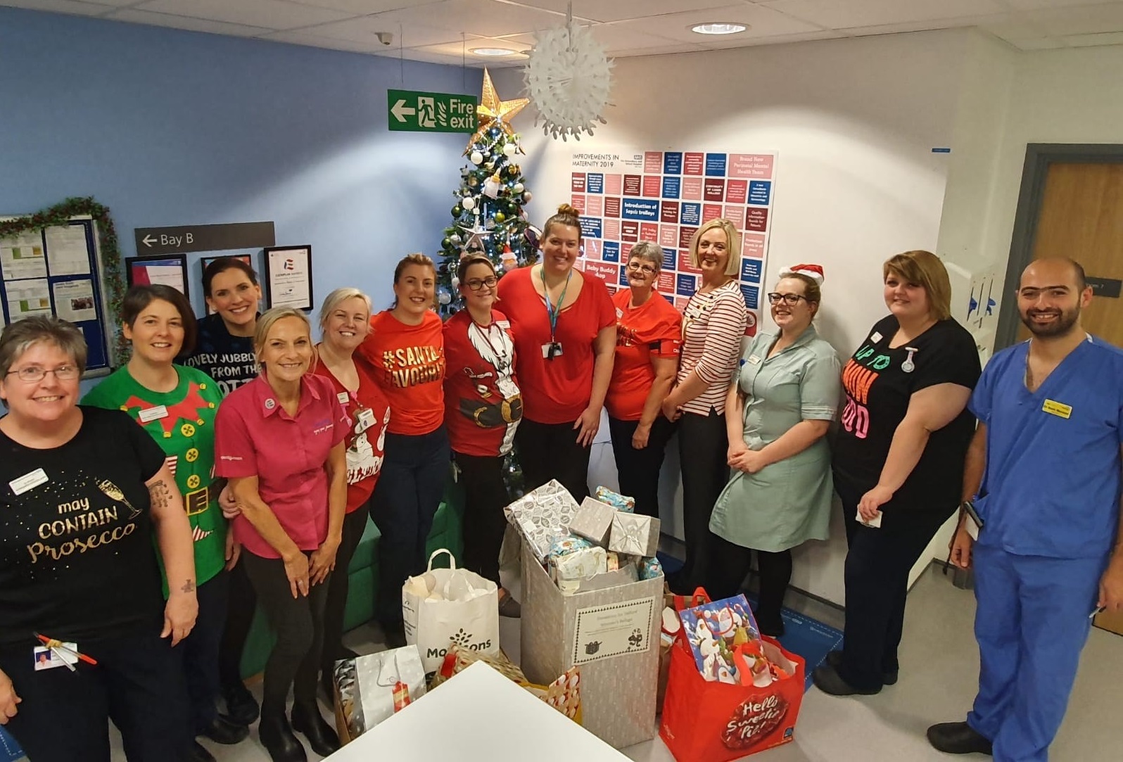 Staff collect Christmas gifts for victims of domestic abuse SaTH