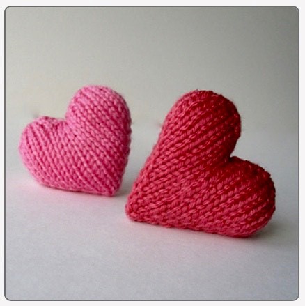 Knitted kindness hearts to be gifted to patients and their