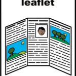 A cartoon image of a leaflet