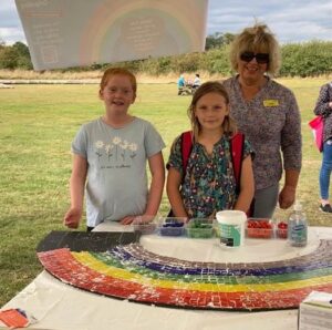 Julia Clarke with the Girl Guides