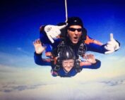 Debbie Snookes skydiving