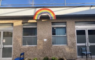 Rainbow Mosaic Donated by Shropshire Girlguiding