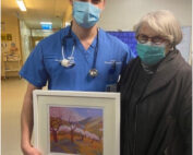 Artwork presented to junior doctor Ben