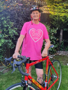Ian Roth ready for his charity bike ride