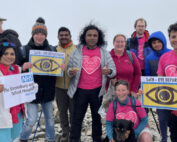 Opthalmology Team at the top of Scarfell Pike