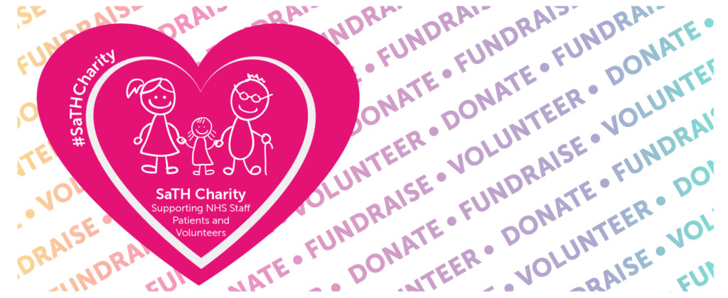 Banner image with the SaTH Charity logo