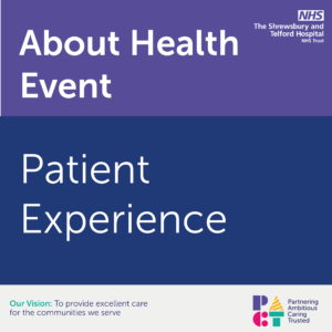About Health Square Image with the writing 'About Health - Patient Experience'