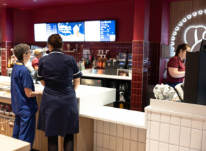 The new Costa Coffee store at Princess Royal Hospital