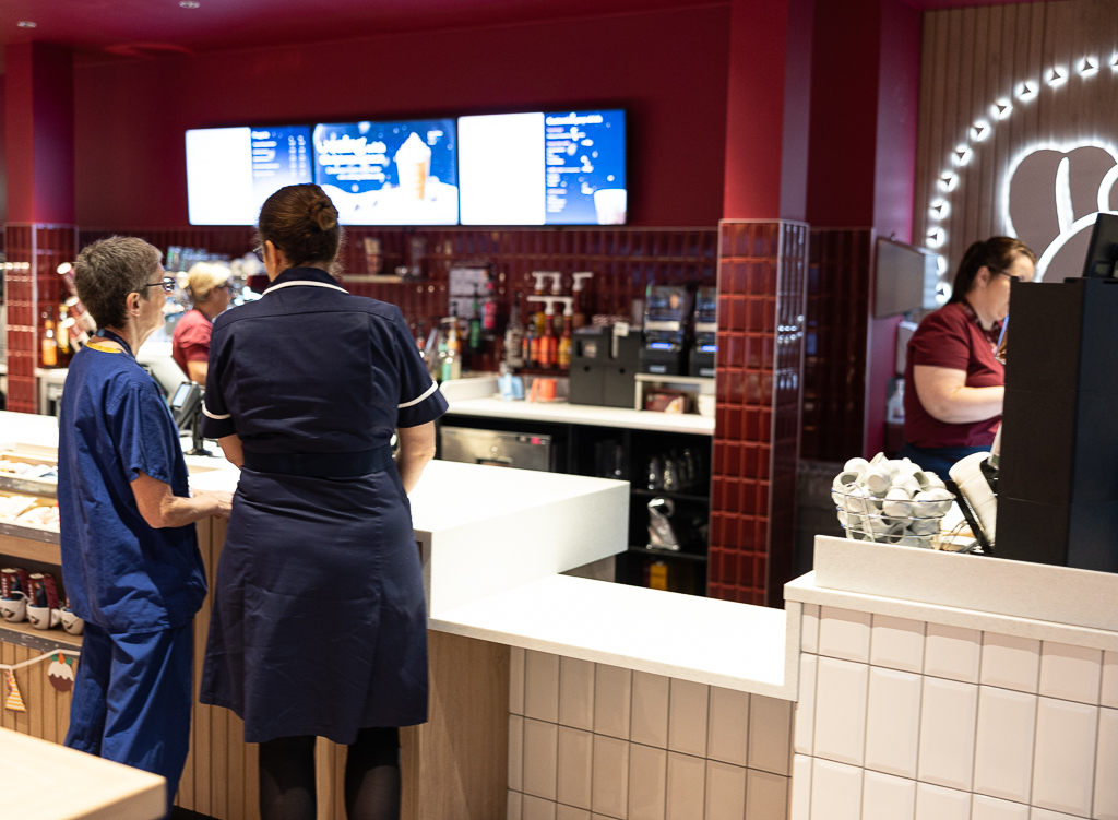 The new Costa Coffee store at Princess Royal Hospital