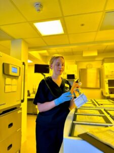 Hannah Brace works as a Reproductive Science Practitioner (RSP) at the Shropshire and Mid Wales Fertility Centre