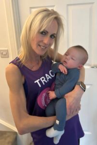 Tracy Hamer and grandchild Henry