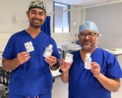 Dr Thasban Bhatt, Specialist Doctor in Anaesthetics, and Dr Vivek Eli, Consultant Anaesthetist