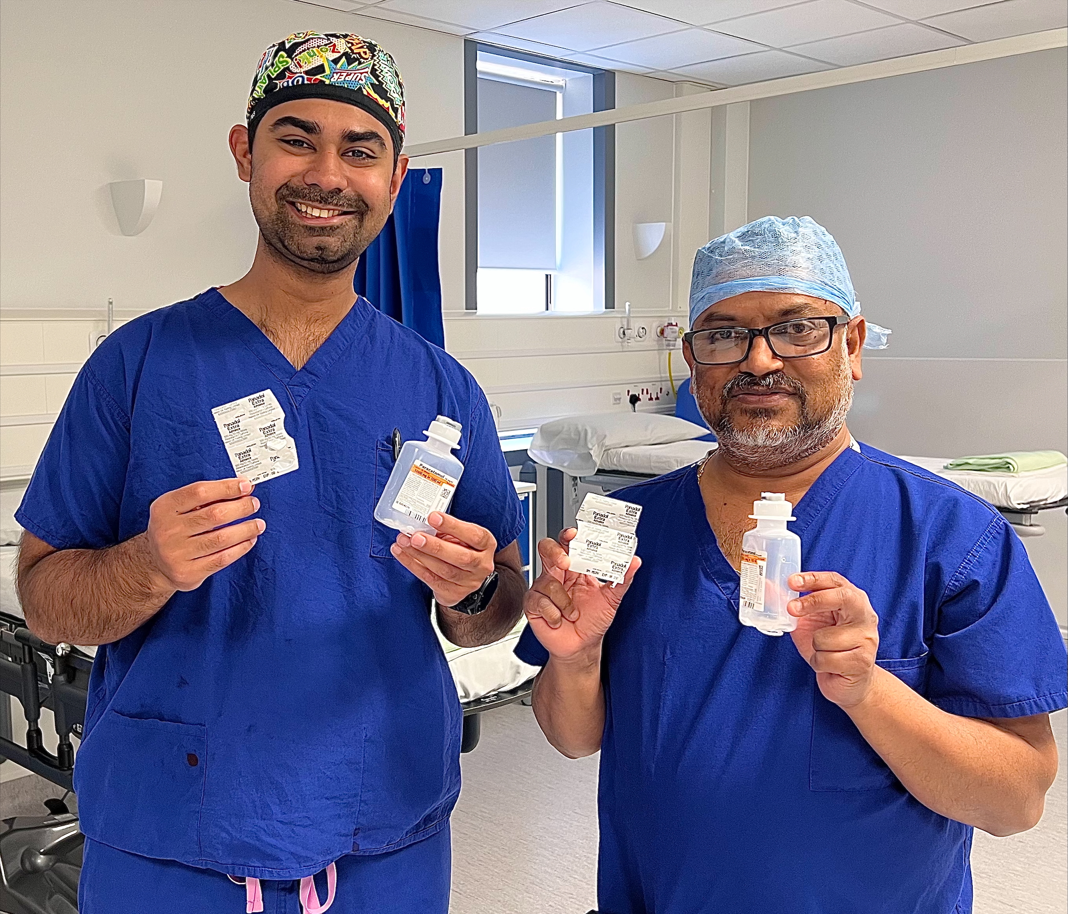 Dr Thasban Bhatt, Specialist Doctor in Anaesthetics, and Dr Vivek Eli, Consultant Anaesthetist