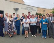 Members of the Undergraduate Education Team at SaTH joined by tutors, examiners and simulated patient actors