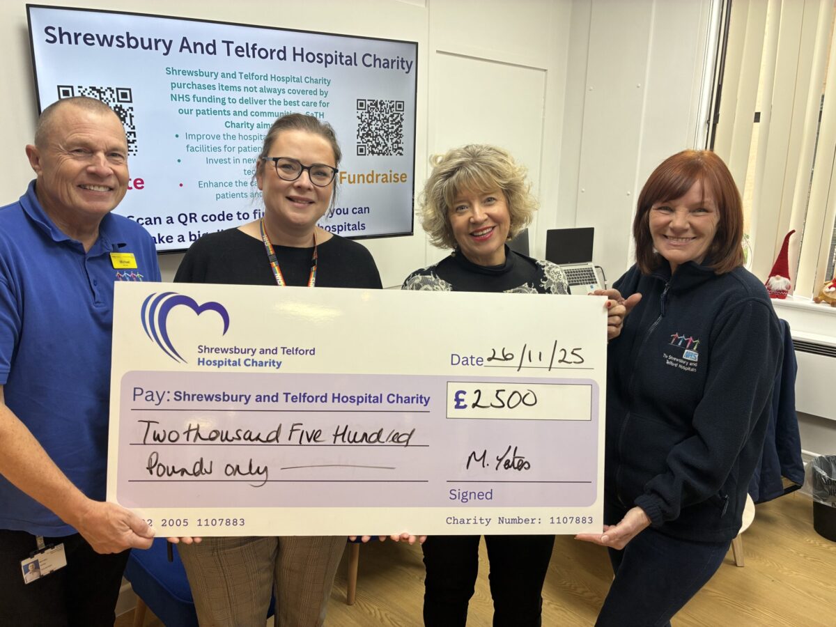 A picture of Mikes Yates, Julia Clarke, Nicola and Mel Amore. Mike raised over £2,500 by hosting a charity concert to raise money for the children's services campaign.