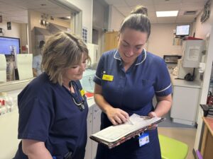 Becky Hammond with Natalie Hall