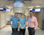 1. Dr Chatterjee and research radiographers Emma Weaver and Sanal Jose