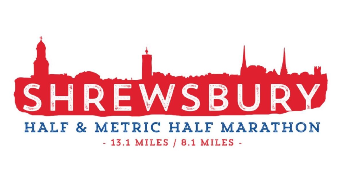 Shrewsbury half and metric half marathon logo
