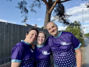 Sam Farmer, left Amy Jones, middle Kai Farmer