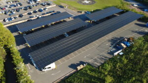 The solar car canopy. Credit ZLC Energy